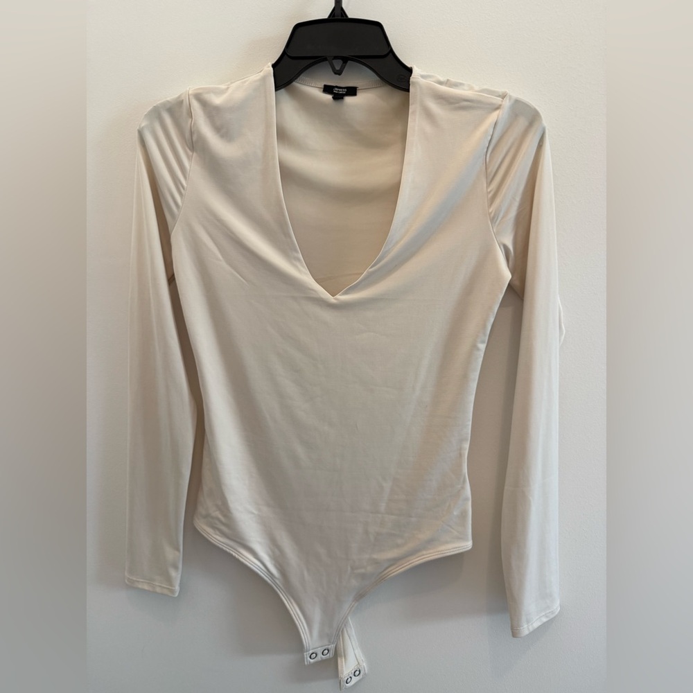 Long Sleeve winter white bodysuit